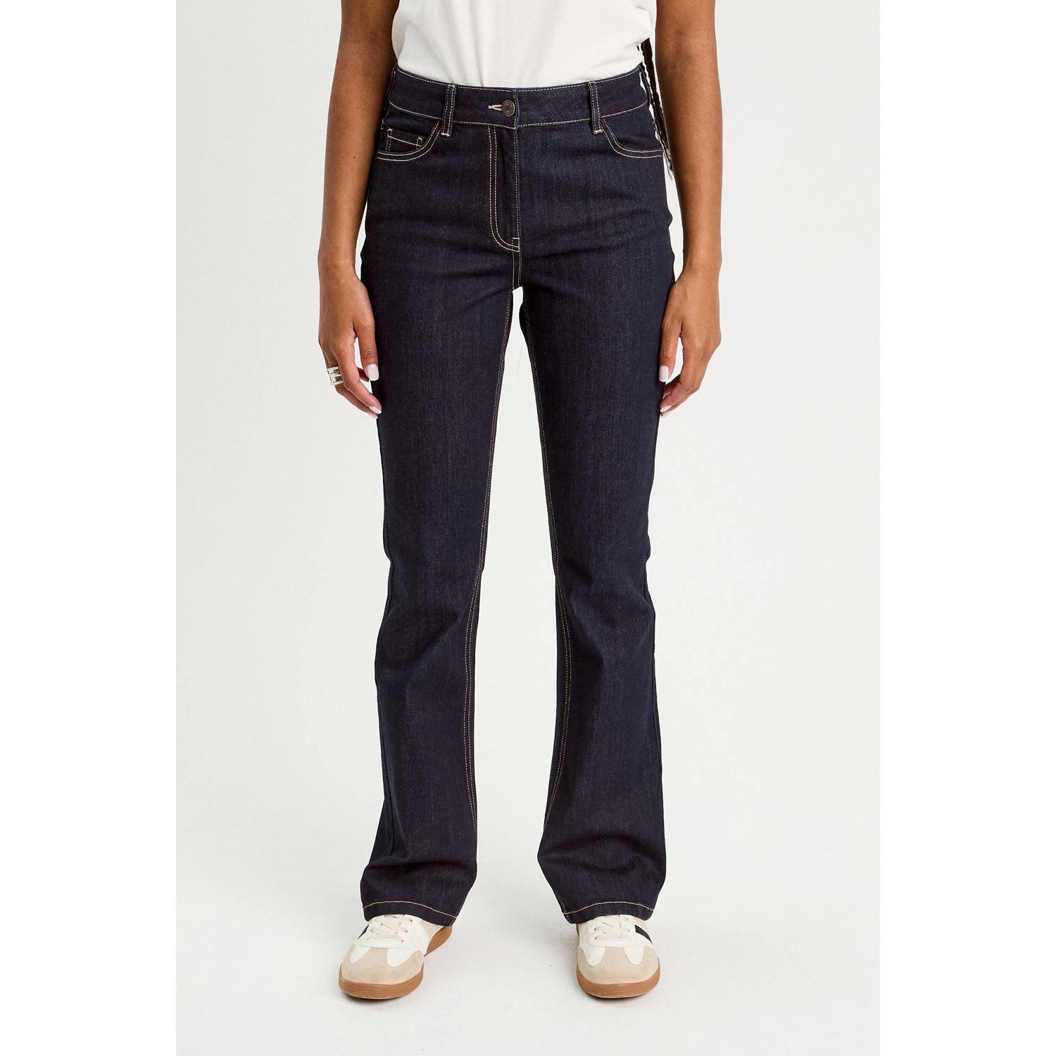 Cache bootcut jeans dark blue denim