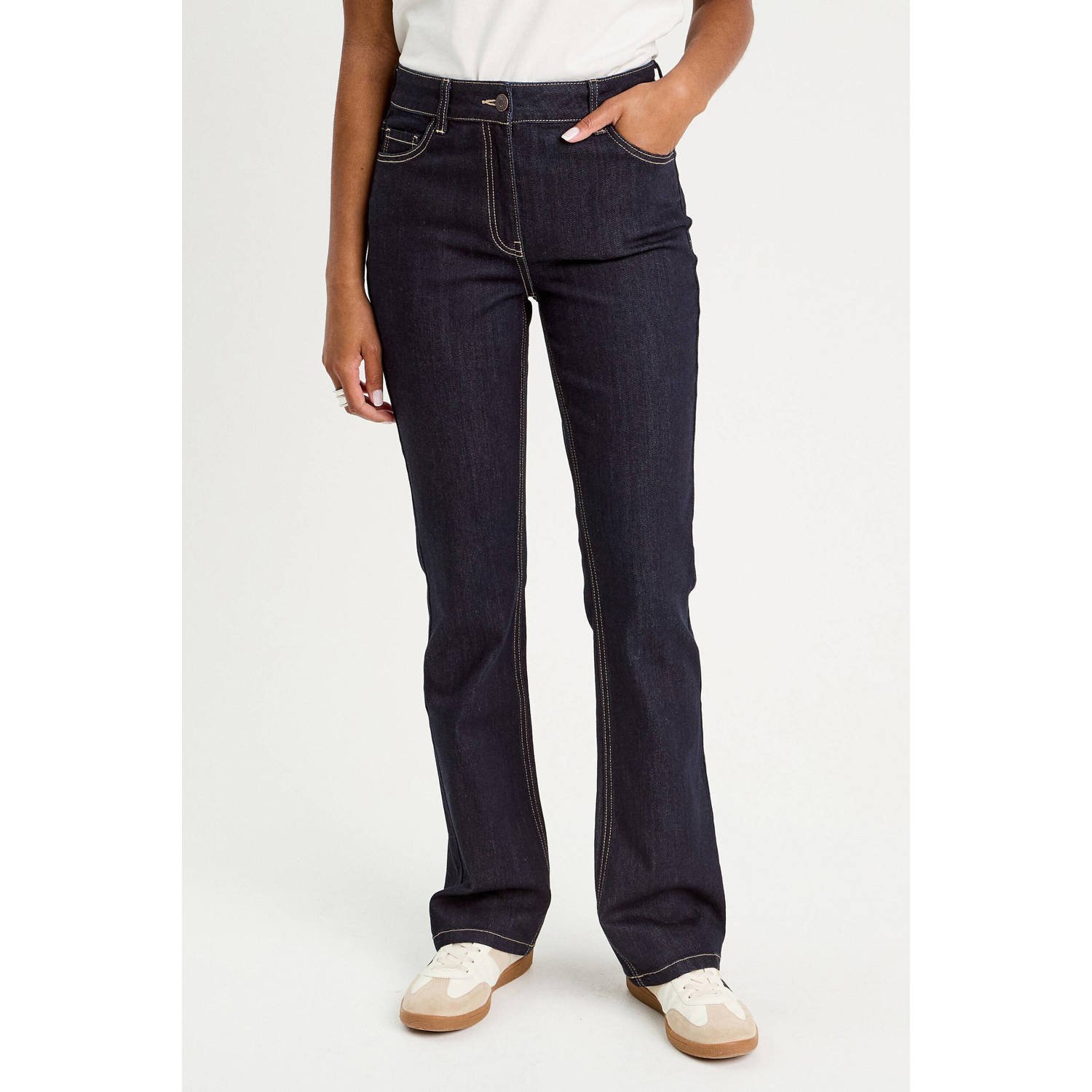 Cache bootcut jeans dark blue denim