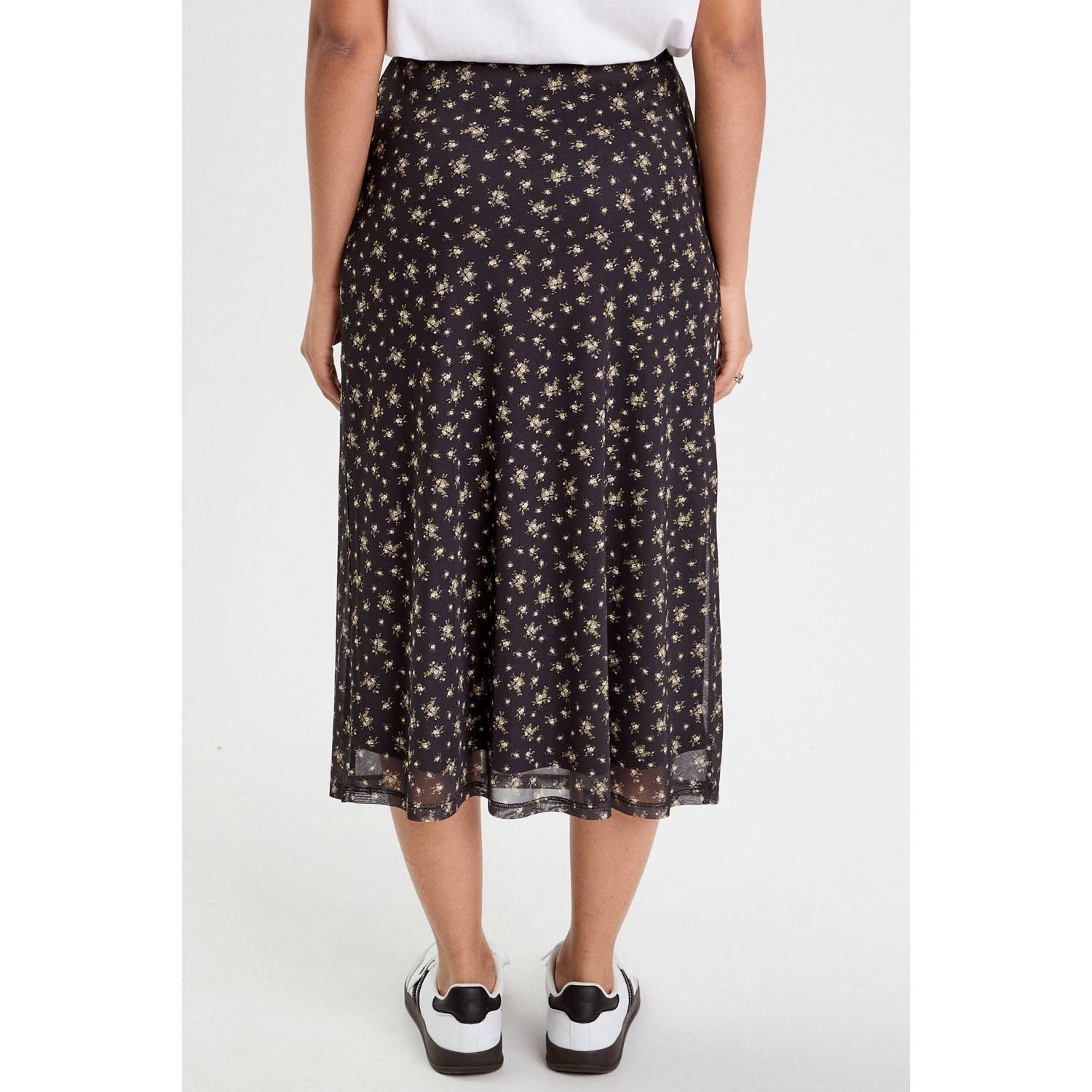 Cache midi rok zwart