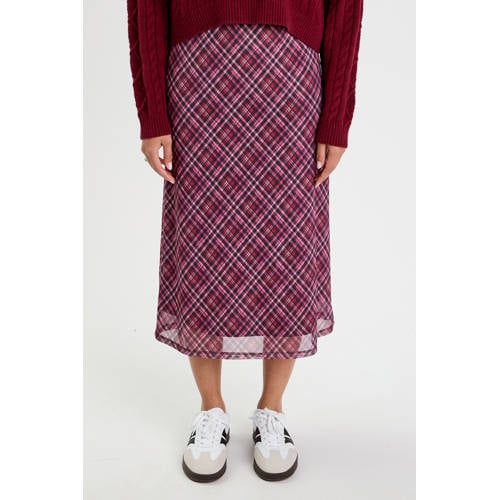Cache Cache midi rok donkerrood afbeelding