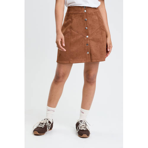 Cache Cache suede korte rok camel afbeelding