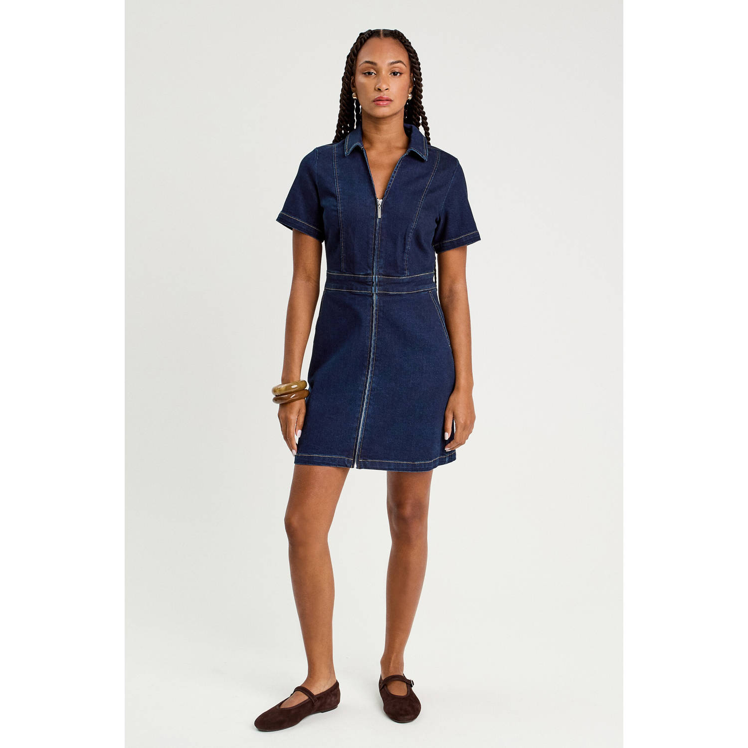 Cache denim spijkerjurk dark blue denim