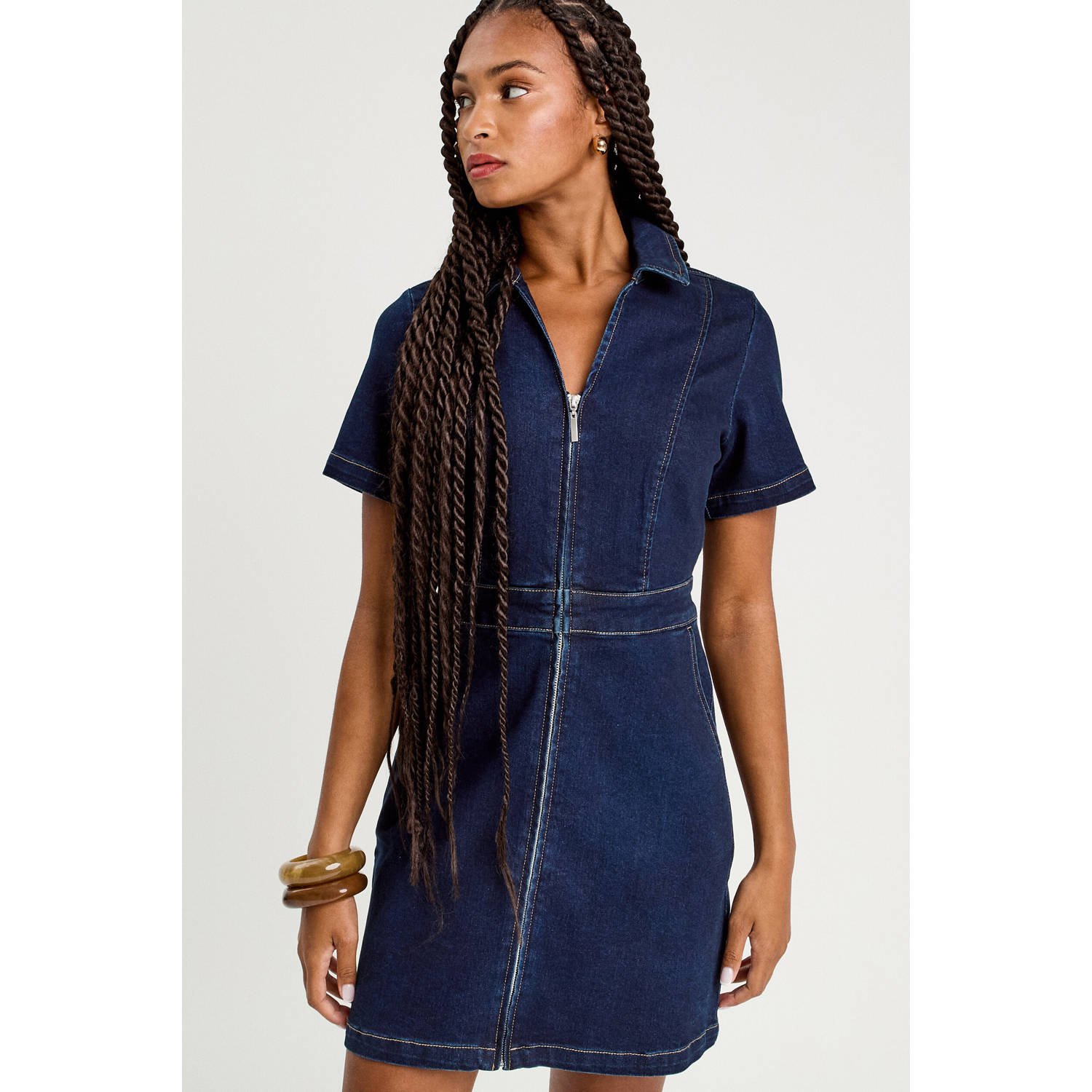 Cache denim spijkerjurk dark blue denim