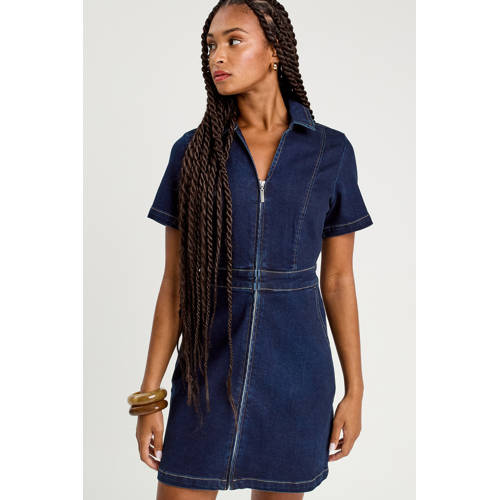 Cache Cache denim spijkerjurk dark blue denim afbeelding