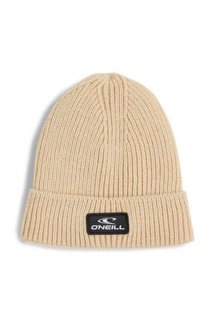 muts met logo beige