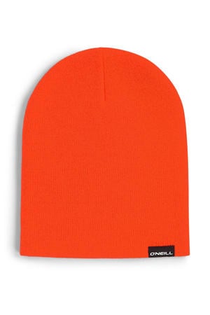 fijn gebreide muts rood