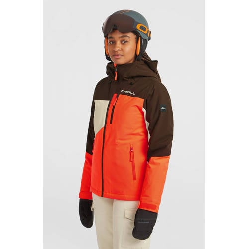 O'Neill ski-jas FWC'Cruz Triple donkerbruin/oranje/ecru afbeelding