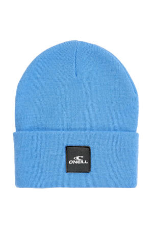 muts met logo blauw