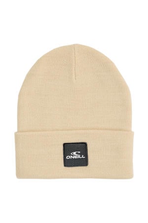 muts met logo beige