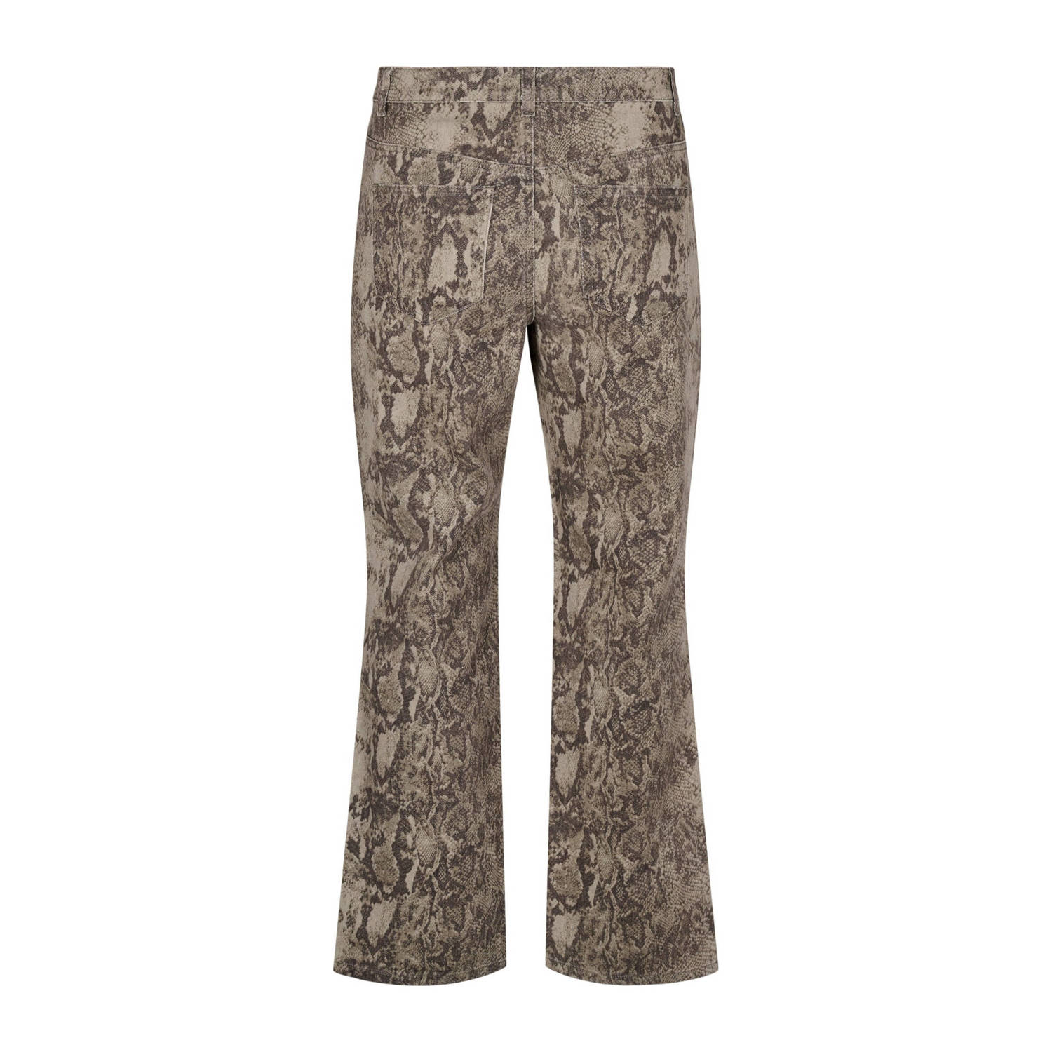 Zizzi high waist straight leg jeans bruin