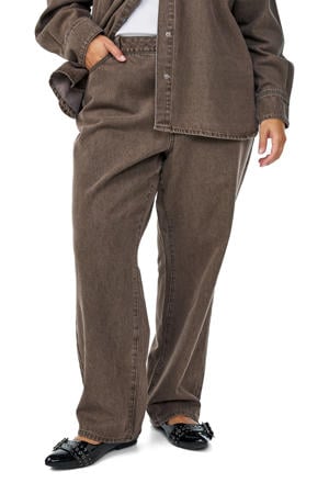 straight leg jeans bruin
