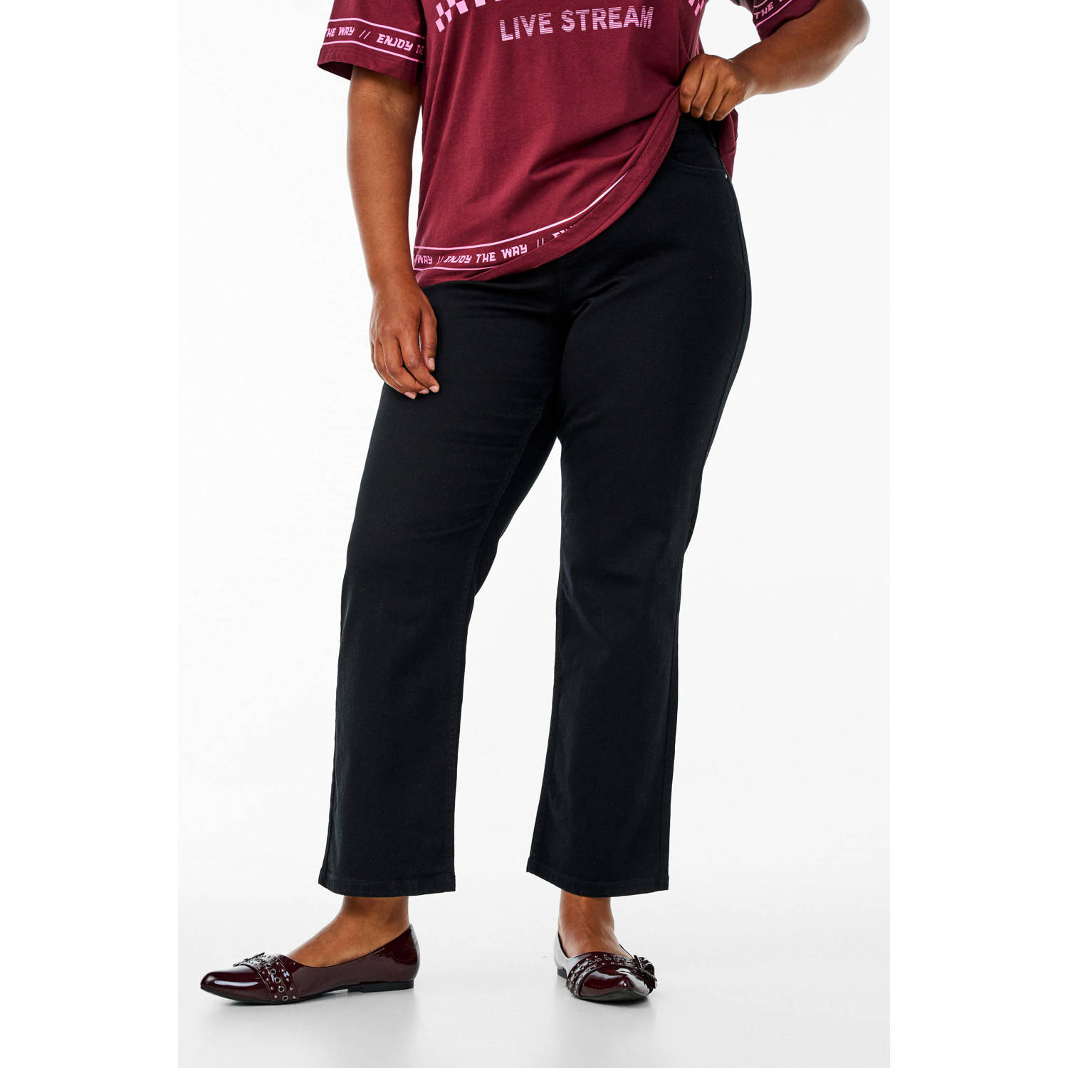 Zizzi high waist straight leg jeans