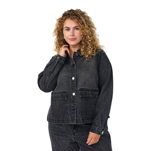 Zizzi denim spijkerjas black denim afbeelding