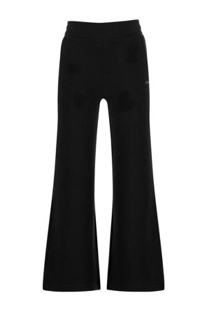 wide leg casual broek zwart