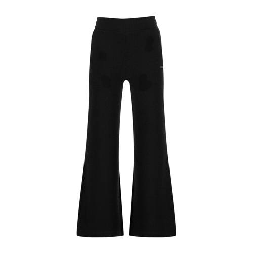 Raizzed wide leg casual broek zwart afbeelding