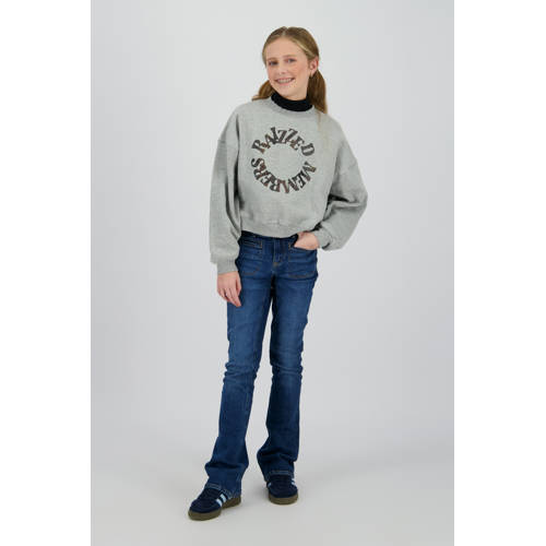 Raizzed sweater grijs melange afbeelding