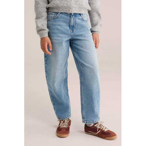 WE Fashion Blue Ridge barrel fit jeans light blue denim afbeelding