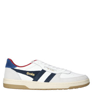 Hawk  leren sneakers wit/blauw
