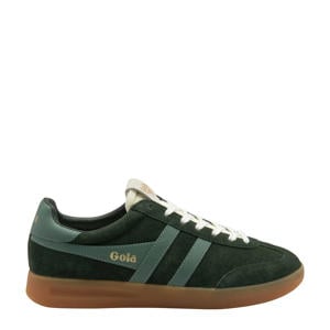 Cyclone suède sneakers donkergroen