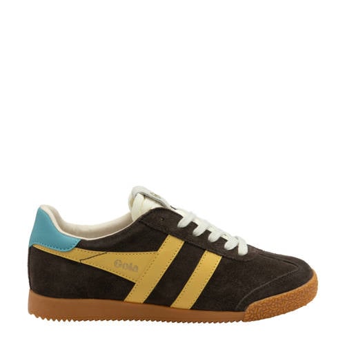 Gola Elan suède sneakers bruin/geel afbeelding