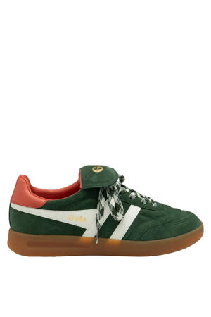 Stadia '86 suède sneakers donkergroen