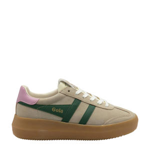 Athena suède sneakers beige/groen