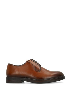 leren veterschoenen cognac
