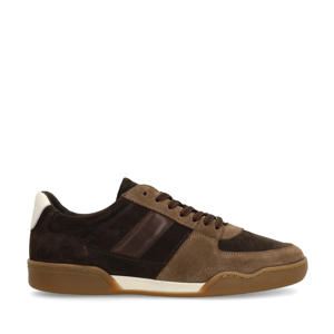 suède sneakers bruin