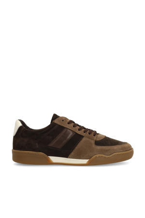 suède sneakers bruin