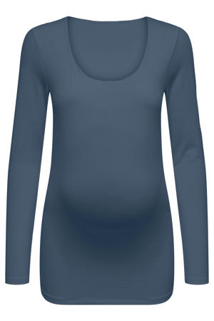 zwangerschaps longsleeve blauw