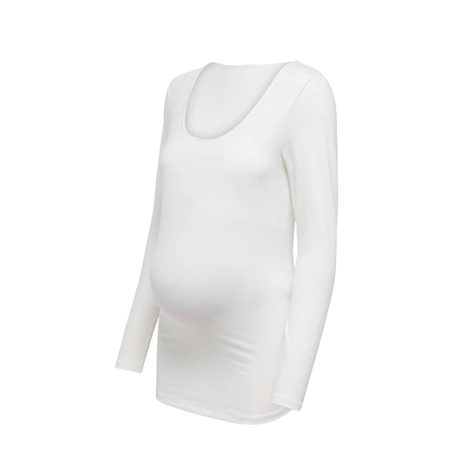 ONLY MATERNITY zwangerschaps longsleeve ecru