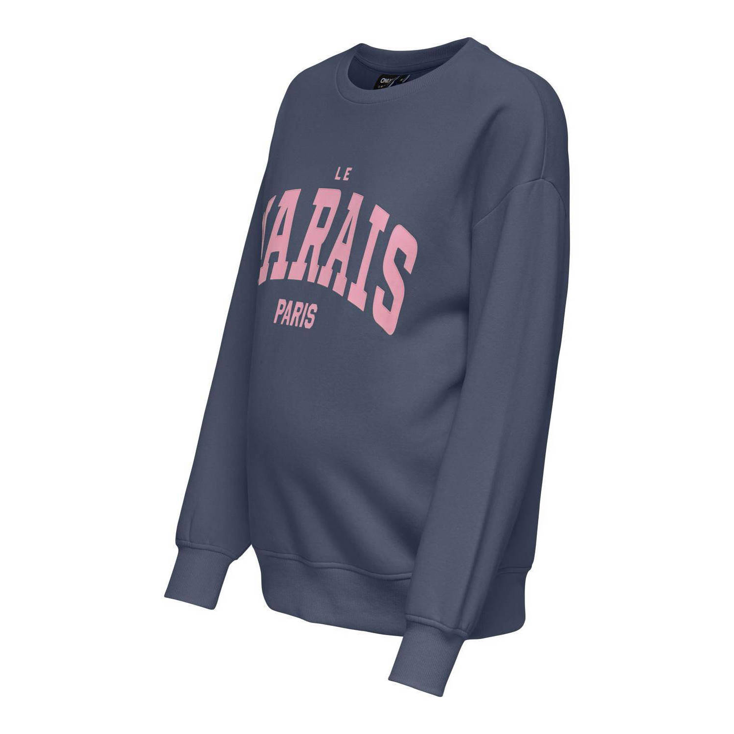 ONLY MATERNITY zwangerschaps sweater blauw