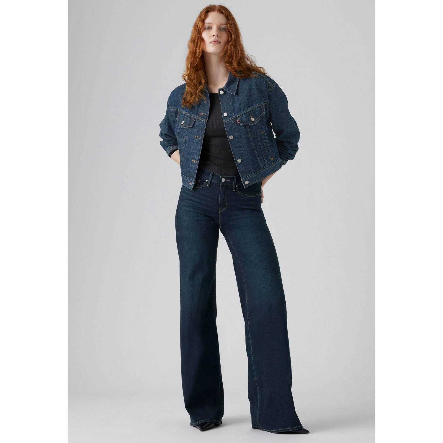 Levi's high waist wide leg jeans
