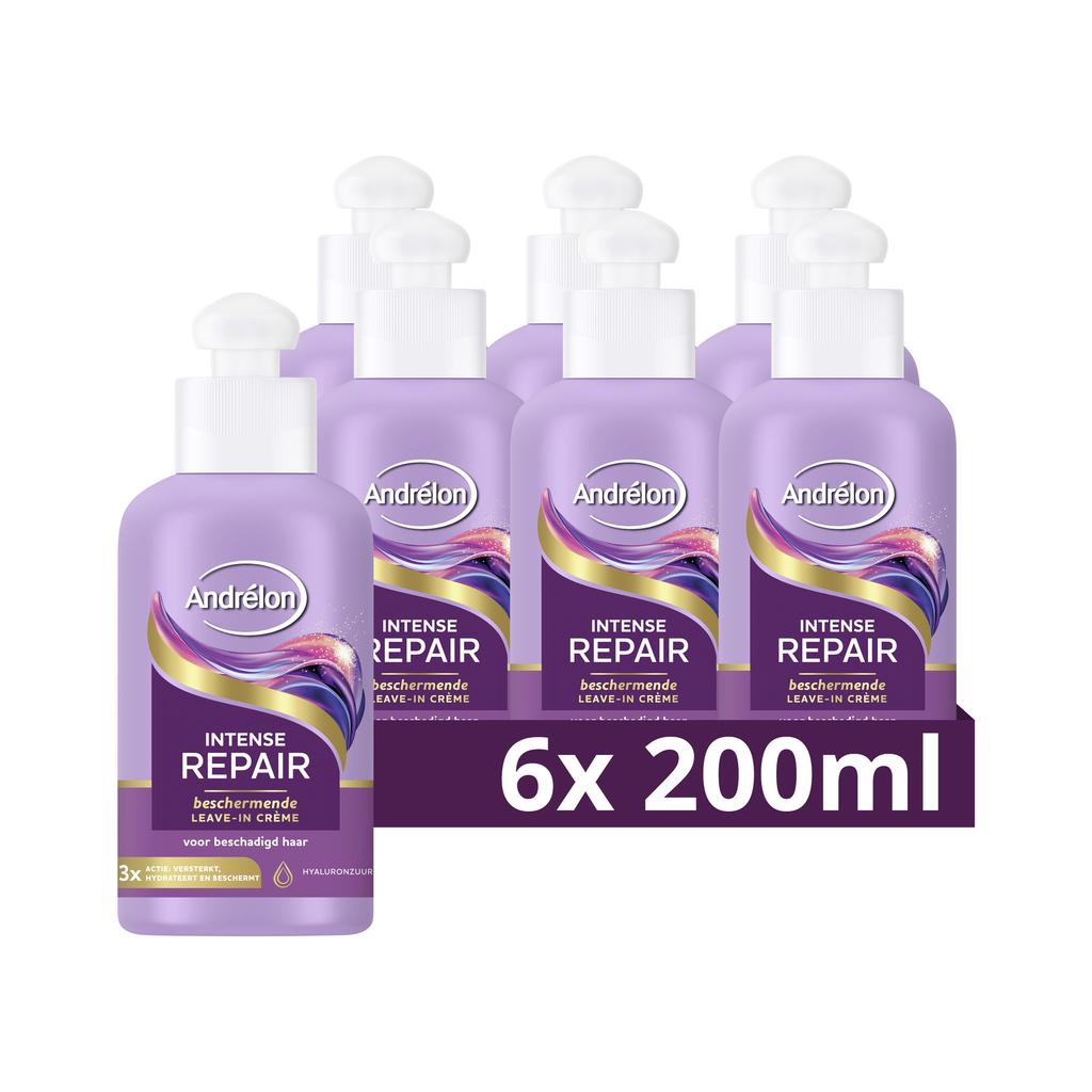 Andrélon Intense Repair leave-in haarcrème - 6 x 200 ml