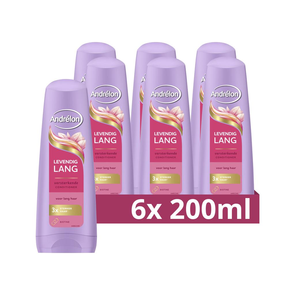 Andrélon Levendig Lang conditioner - 6 x 200 ml