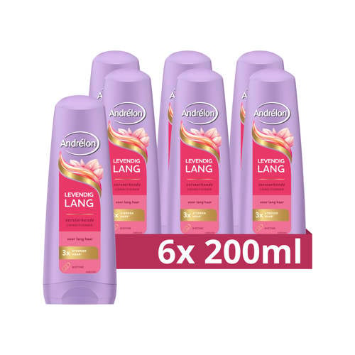 Andrélon Levendig Lang conditioner - 6 x 200 ml afbeelding