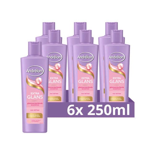 Andrélon Extra Glans shampoo - 6 x 250 ml afbeelding