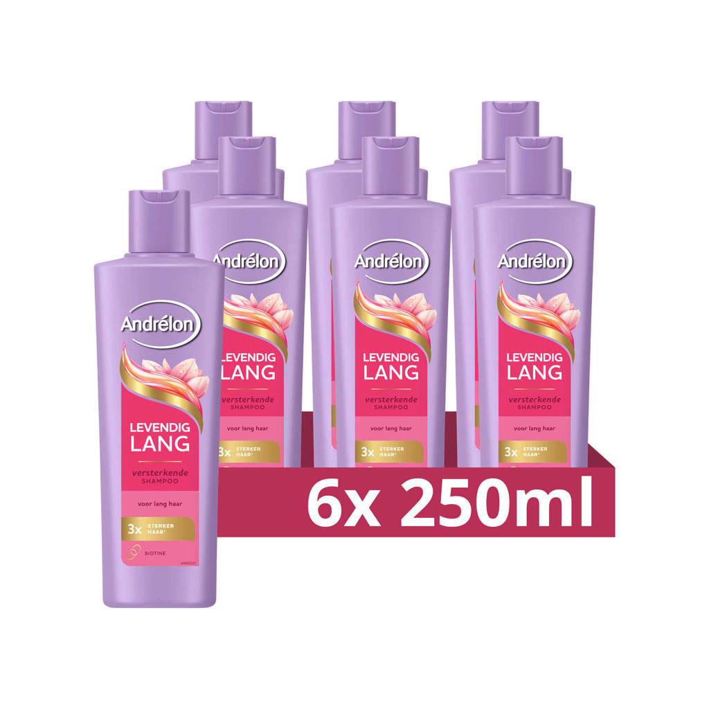 Andrélon Levendig Lang shampoo - 6 x 250 ml