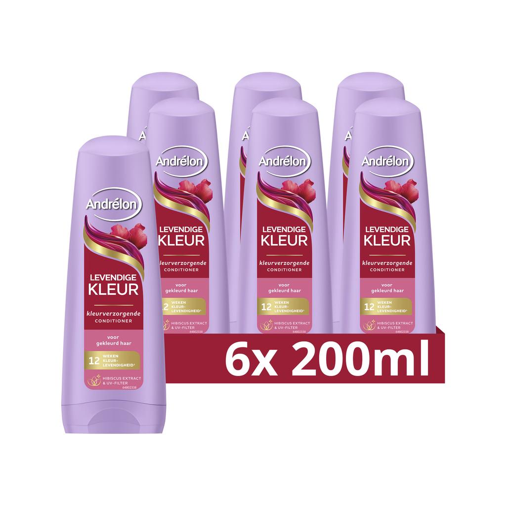 Andrélon Levendige Kleur conditioner - 6 x 200 ml