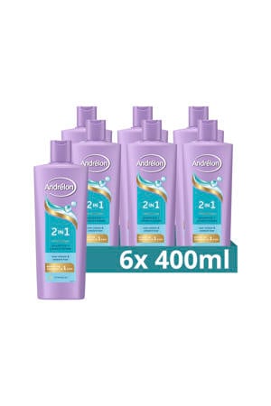 2-in-1 shampoo en conditioner - 6 x 400 ml