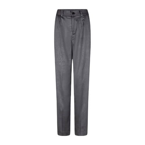 Esqualo straight regular waist broek grijs afbeelding