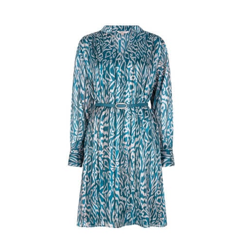 Esqualo A-lijn jurk met glitter blauw afbeelding