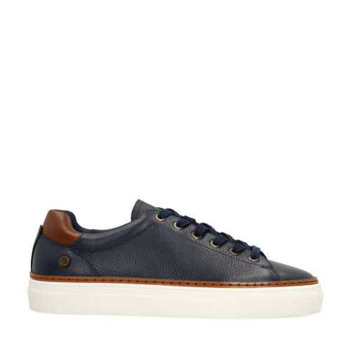 No Stress leren sneakers donkerblauw afbeelding
