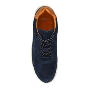thumbnail: Manfield suède sneakers donkerblauw