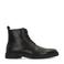 Manfield leren veterboots zwart