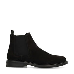 suède chelsea boots zwart