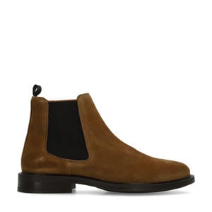 suède chelsea boots cognac
