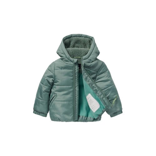 Noppies baby gewatteerde jas groen afbeelding