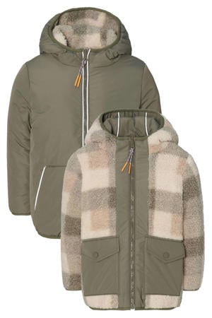 reversible jas groen