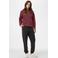 PIECES hoodie PCCHILLI donkerrood